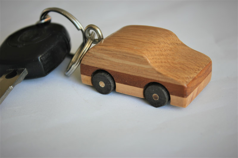 Wooden Car Keyring by Reuben's woodcraft